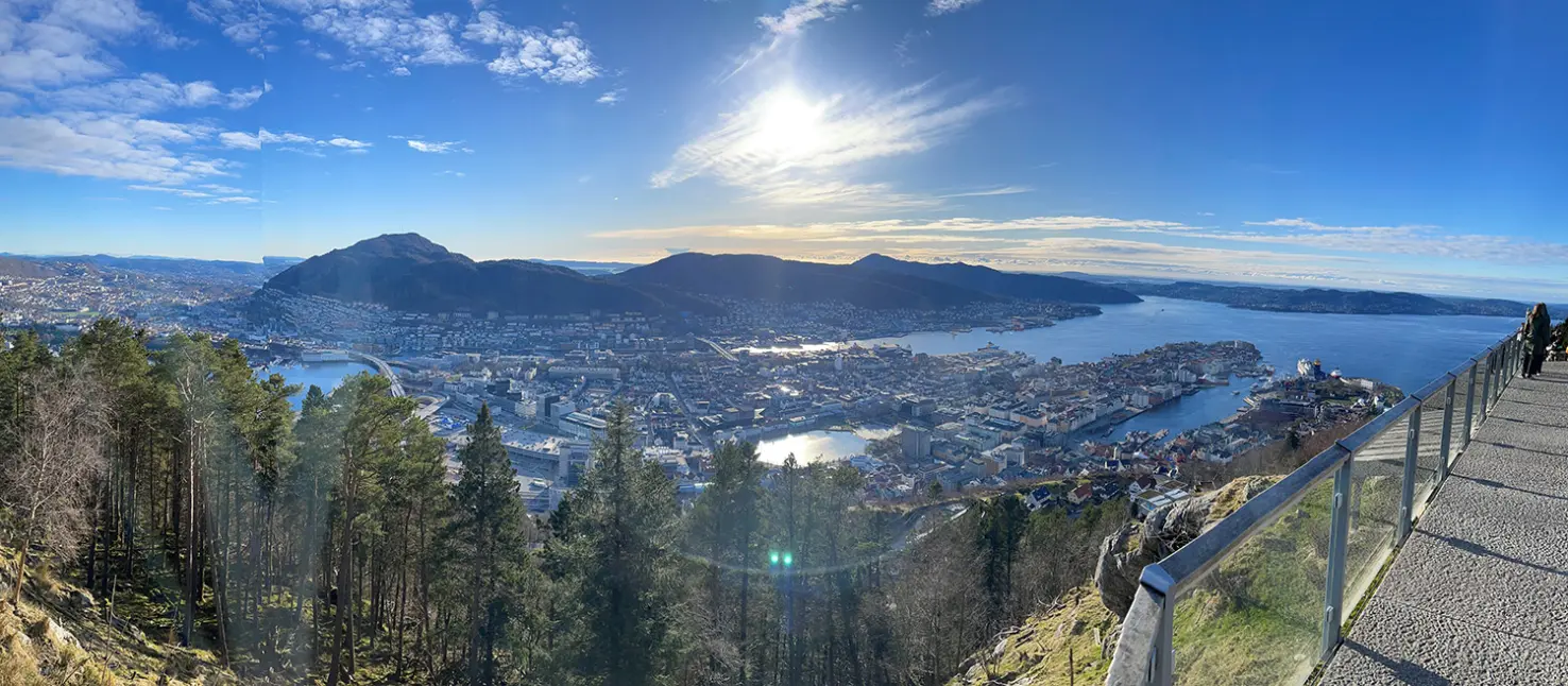 Bilde av Bergen fra Ulriken