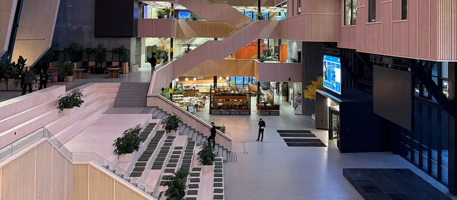 Sto steno Terrazzo lagt i Construction City i Oslo