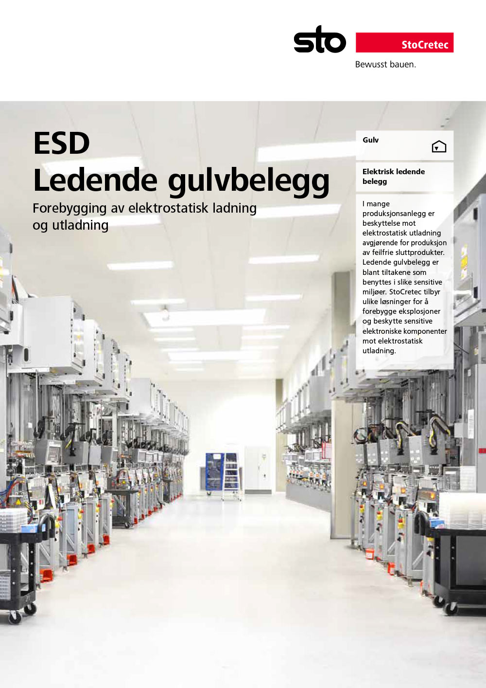 Stofloor - ledende gulvbelegg - Forebygging av elektrostatisk ladning og utladning