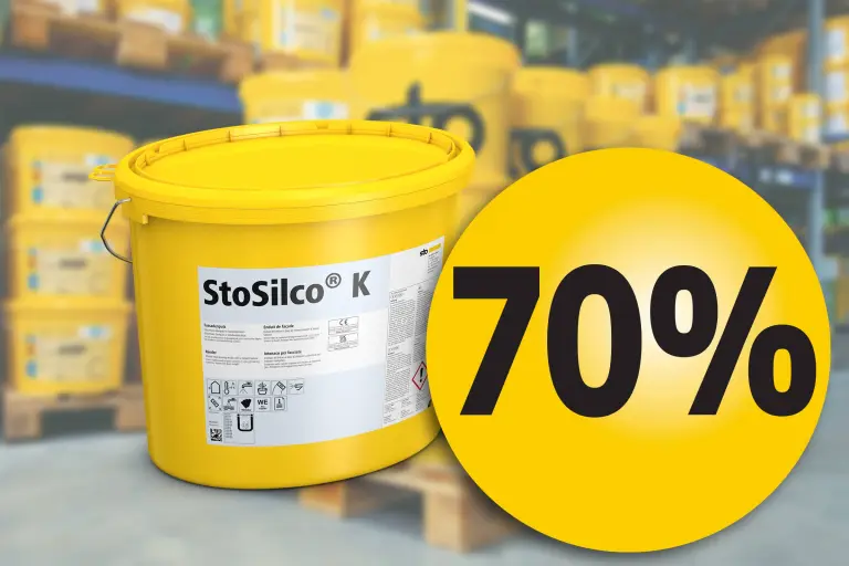bilde av gul bøtte med StoSilco K