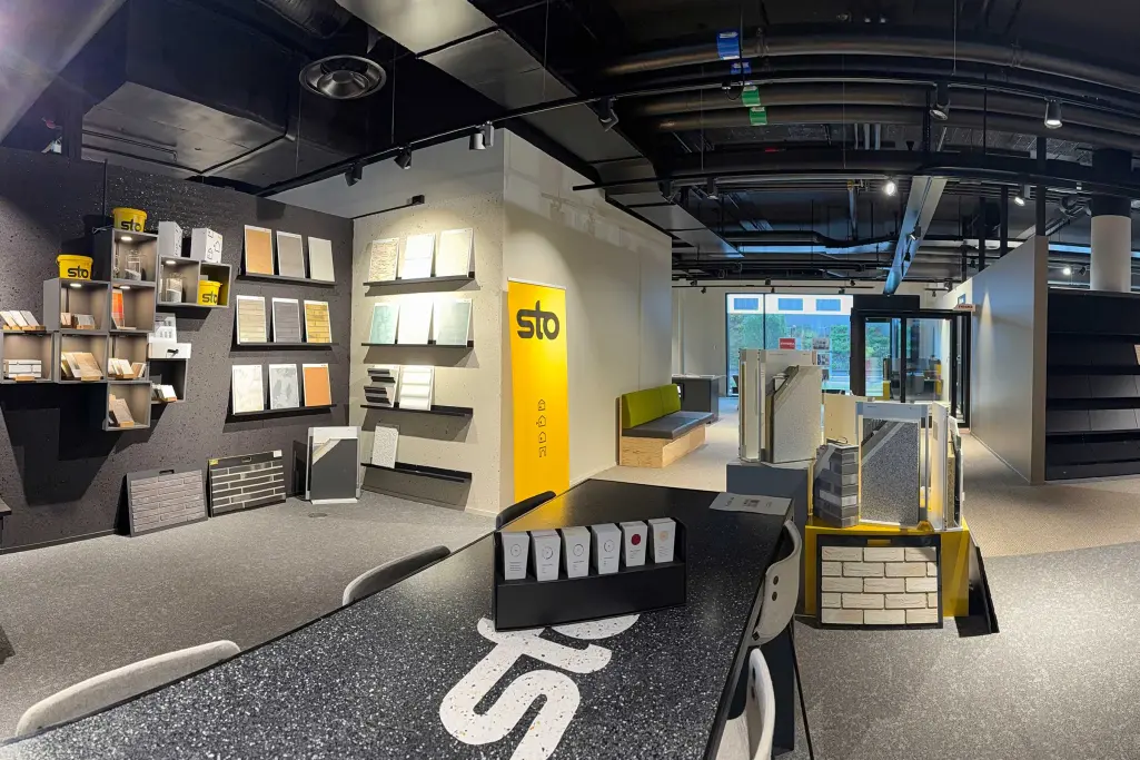 Bilde fra showroom på Construction City på Ulen i Oslo