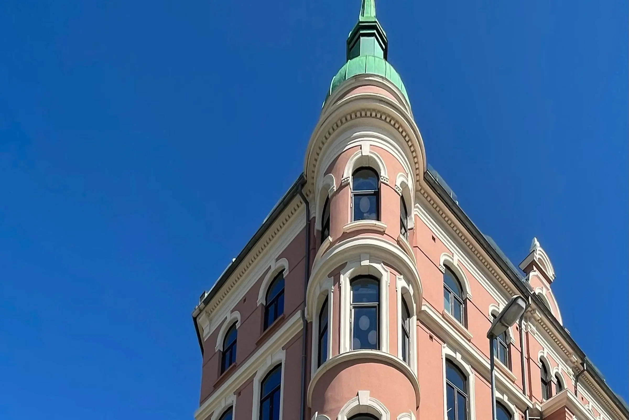 Olav Tryggvasonsgate med Sto pussbruk B - Sto Hydrogrund - StoColor Lotusan