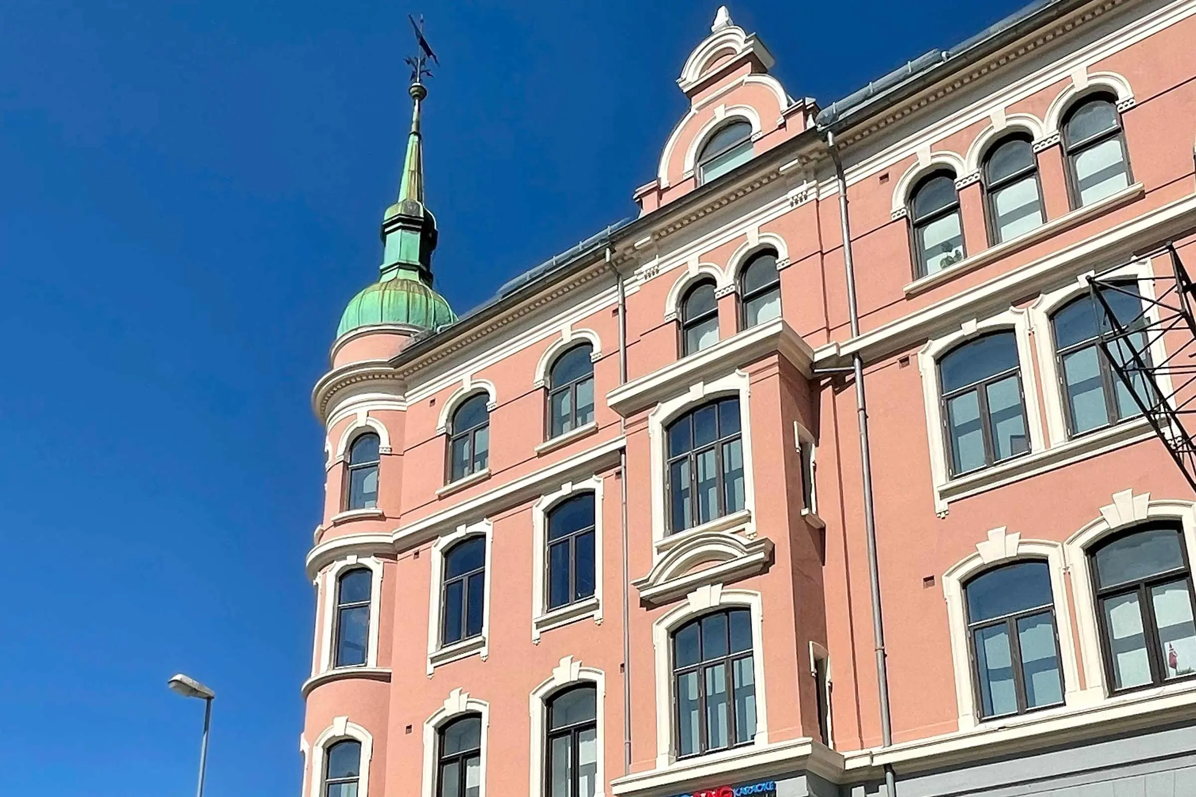 Olav Tryggvasonsgate med Sto pussbruk B - Sto Hydrogrund - StoColor Lotusan