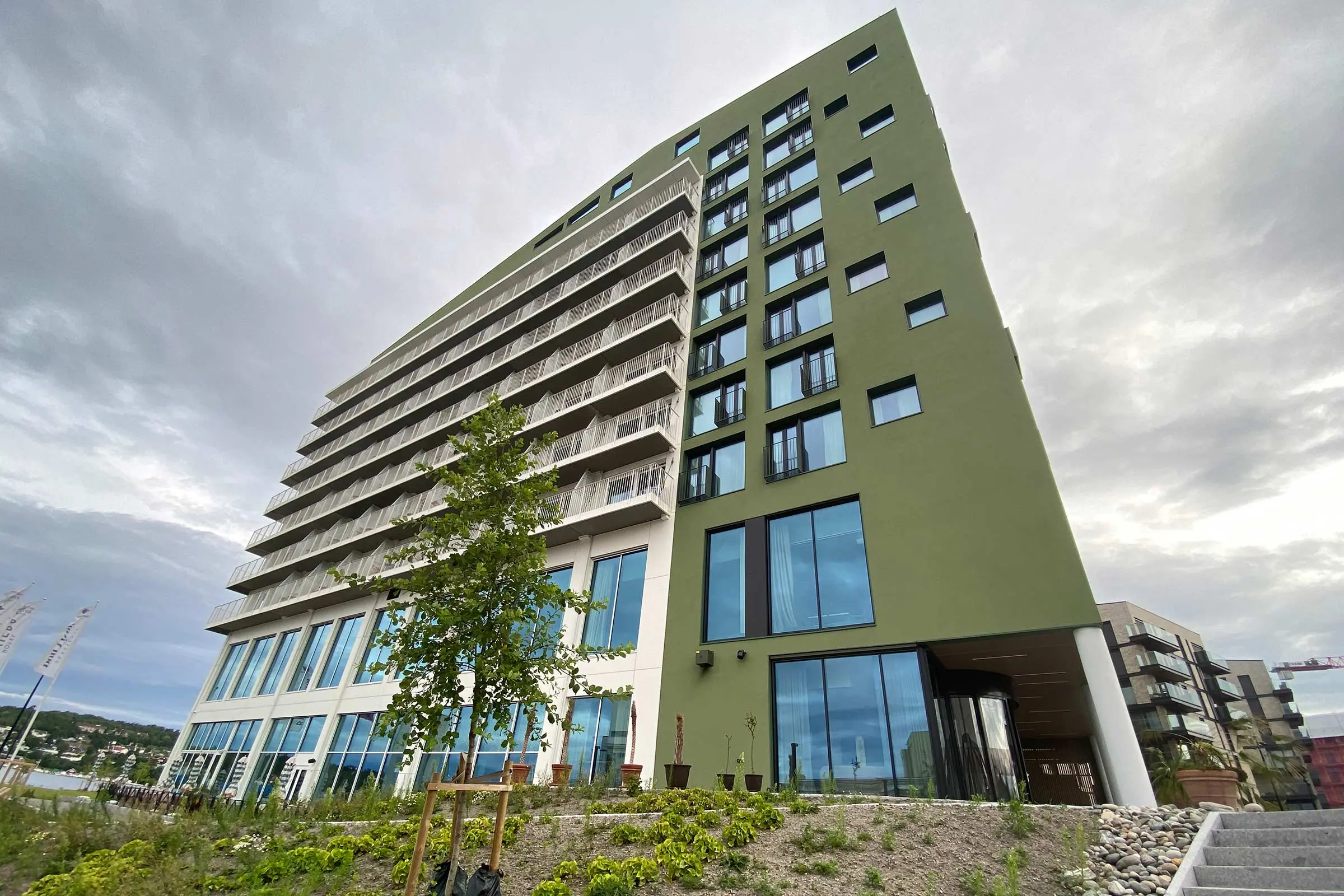 Hotell Riviera med StoVentec R fasade