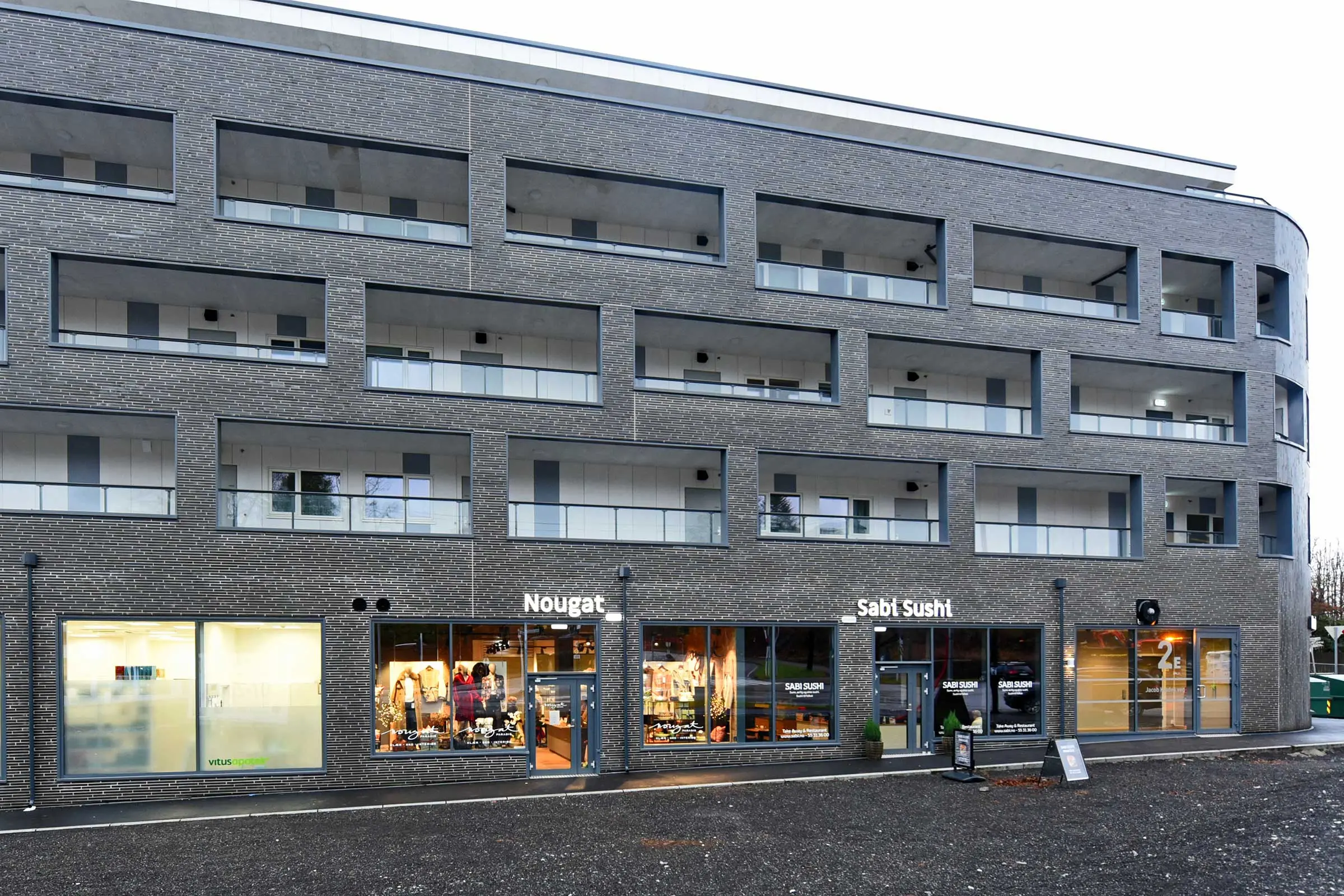 Paradisaleen i Bergen med StoVentec Brick fasade