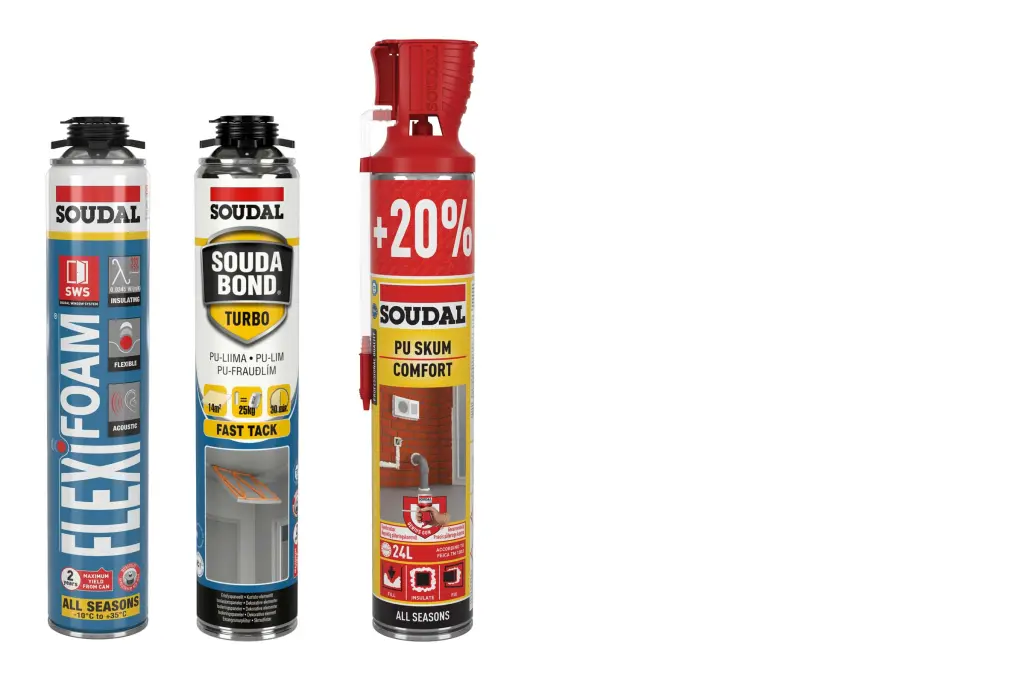 skumprodukter fra Soudal, levert av Sto Norge AS