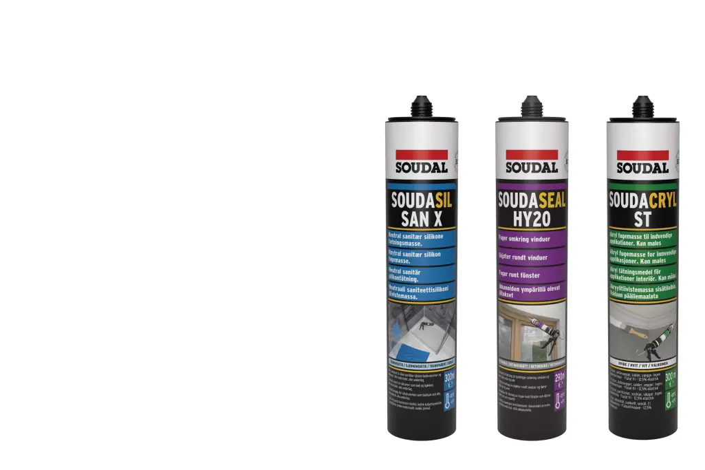 Fugeprodukter fra Soudal kan kjøpes direkte fra Sto Norge AS